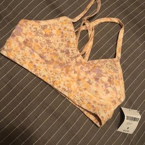 Floral sports bra